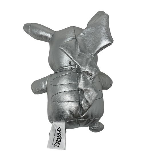 Pikachu‎ Plush Silver Gamestop Pokemon 25th Anniversary Celebration Chrome - Picture 5 of 7